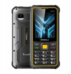 Mobiola telefon dla seniora MB520 TitanX 4G wzmacniany czarny 128GB