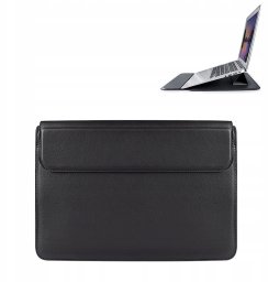 Etui Devia etui pokrowiec torba do laptopa / MacBooka Ultra-Thin z funkcją podstawki 13,3'' sztuczna skóra czarny