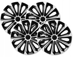 Kołpak NRM Kołpaki 4 sztuki NRM uniwersalne Strong Duoolor White Black 14
