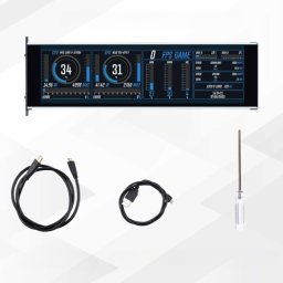 GeeekPi 12.6 cala Monitor dotykowy LCD 1920x515 10pkt dotyk IPS Głośniki