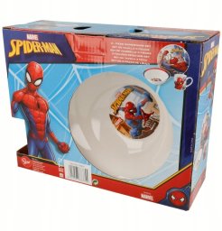 SPIDERMAN 3-pcs. ceramic dining set -plate/bowl/mug