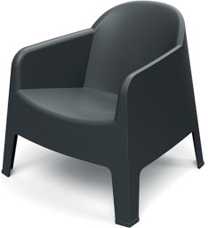 Fotel ogrodowy z podłokietnikami FMIK777 Milane - carbon