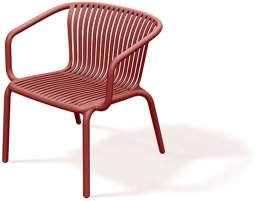 Fotel ogrodowy z podłokietnikami FBRK767 Brene - retro red