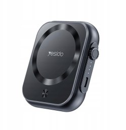 Yesido Powerbank YP59 5 000 mAh 20W USB-C + 15W MagSafe, BLACK / CZARNY