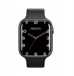 Yesido IO23 Smartwatch BT5.0 +NFC 200mAh IPX4 (w zestawie 2 paski) BLACK / CZARNY