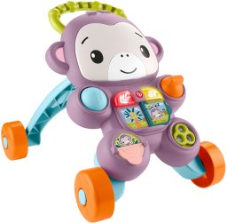 Fisher Price Fisher-Price Fioletowa Małpka Interaktywny Chodzik