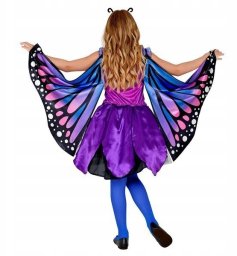 Strój motyla w kolorze granatowym rozm. 116cm