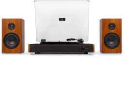 RP337W Vintage gramofon z bezprzewodowymi głośnikami BT Drewno one size