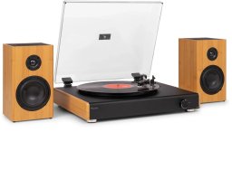 RP337BB Vintage gramofon z bezprzewodowymi głośnikami BT Bamboo one size