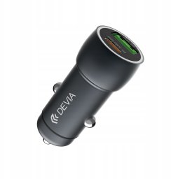 Devia ładowarka samochodowa Extreme PD QC 3.0 30W + 18W 1x USB 1x USB-C grafitowa
