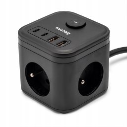 Huslog Przedłużacz kostka z USB