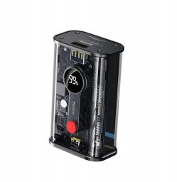 Powerbank 4kom.pl Yesido Powerbank YP35 10 000 mAh 22.5W + PD20W, LED, PRZEŹROCZYSTY