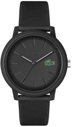 Zegarek Lacoste Męski Zegarek Lacoste 12.12 Black 2011171 Sportowy Minimalizm All-Black