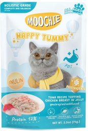 MOOCHIE Happy Tummy Tuna Recipe Topping Chicken Breast In Jelly (Zdrowe jelita) 70g