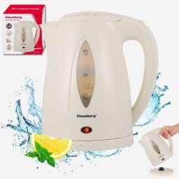 CZAJNIK ELEKTRYCZNY 1,2L KLAUSBERG KB-9002 KREMOWY