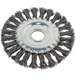 Szczotka tarczowa druciana na wiertarkę do szlifierek kątowa twarda 125mm