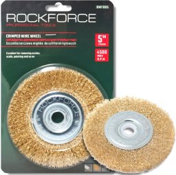 ROCKFORCE Szczotka KĄTOWA tarczowa MIĘKKA do szlifierek 100mm