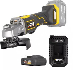 JCB Professional 18V Szlifierka Kątowa 125Mm Ładowarka 4.5A Akumulator 4Ah