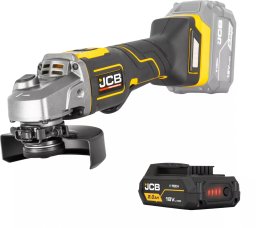 JCB Professional 18V Szlifierka Kątowa 125Mm Włącznik Łopatkowy Bateria 2Ah