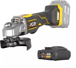 JCB Professional 18V Szlifierka Kątowa 125Mm Włącznik Łopatkowy Bateria 4Ah