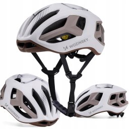 Kask rowerowy szosowy Wozinsky ultralekki M - taupe