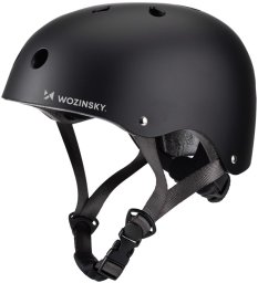 Kask rowerowy BMX/hulajnoga Wozinsky lekki M - czarny