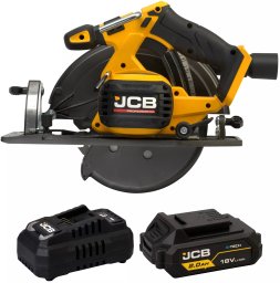 JCB Professional 18V Pilarka Tarczowa 185mm Ładowarka 4.5A Akumulator 2Ah