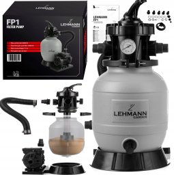 Lehmann HG 1 Pompa piaskowa do basenu filtrująca manometr 8000 l/h panel