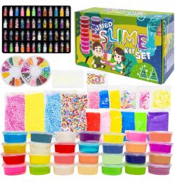 Slime Zestaw Do Robienia Glutów Dla Dzieci Masa Sensoryczna Ogromny Zestaw