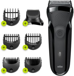 Braun Shaver | 300BT Series 3 | Operating time (max) 30 min | NiMH | Black