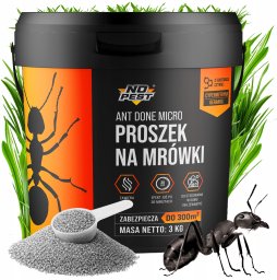 Proszek Preparat Środek Trutka Granulat na Mrówki Całe Kolonie i Gniazda Mrówek "Ant Done Micro" 3kg