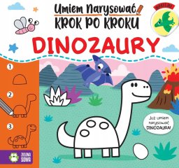 Zielona Sowa Umiem narysować krok po kroku Dinozaury 83908