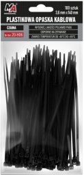 MOJE AUTO OPASKA PLASTIKOWA 3,6X140 (100 SZT) CZARNA