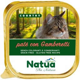 Natua Country Shrimp - Krewetki karma mokra dla kota tacka 100g