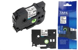 Taśma do drukarki BROTHER TZ-241 / 18mm 8m / Biała taśma TZe-241