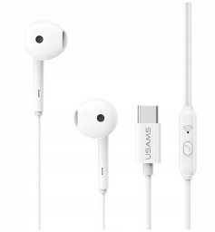 Słuchawki stereo USAMS EP-50 USB-C 1.2m  biały