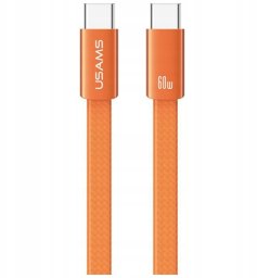 Kabel USB Usams Kabel USAMS U96 60W USB-C do USB-C 1.2m  pomarańczowy