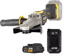 JCB Professional 18V Szlifierka Kątowa 125Mm Ładowarka 4.5A Akumulator 2Ah