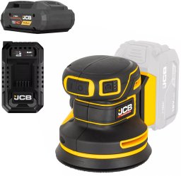 JCB Professional 18V Szlifierka Mimośrodowa 125mm Ładowarka Bateria 4Ah