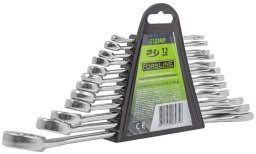 Zestaw kluczy płasko oczkowych 6-22mm 12el