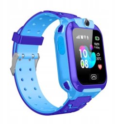 Riff Q12 See Me Wi-Fi / Sim GPS ekologiczny Zegarek dziecięcy z funkcją rozmowy głosowej i czatem oraz kamerą niebieski