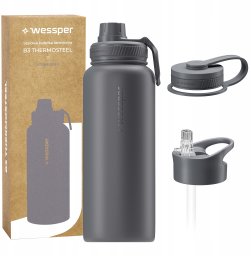 Wessper Butelka termiczna Wessper B3 THERMOSTEEL 1000ml (WES266-GR-1000)