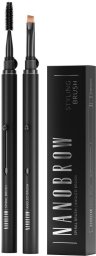 Nanobrow Styling Brush wysuwany pędzelek do aplikacji kosmetyków + szczoteczka do czesania i modelowania brwi oraz rzęs