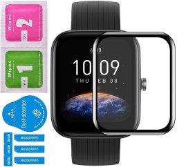 YIVO SZKŁO OCHRONNE FLEXI HYBRYDOWE PEŁNE 3D PMMA DO XIAOMI HUAMI AMAZFIT BIP 3