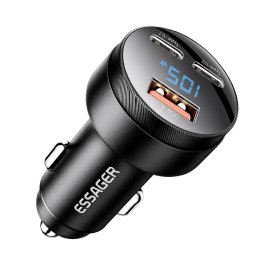 Ładowarka ESSAGER samochodowa 105W USB-A + USB-C