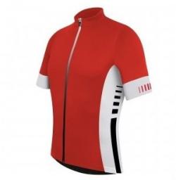 RH+ Koszulka rowerowa Infinity Jersey FZ czerwono- biała r. L (ECU0246)