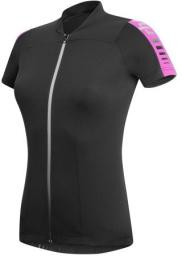 RH+ Koszulka damska Spirit Jersey czarna różowa r. L (ECD0256)