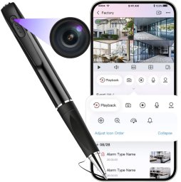 MINI KAMERA WIFI SZPIEGOWSKA W DŁUGOPISIE PODGLĄD NA TELEFON NA EGZAMIN