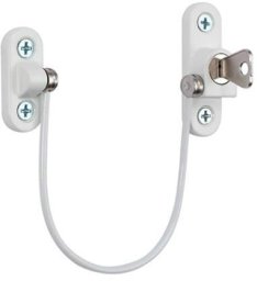 WINDOW WIRE LOCK W/SS-304 190MM WHITE