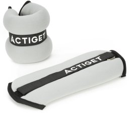 Obciążenia na ręce i nogi 2x1 kg do treningu fitness i cardio, szare UNIWERSALNY